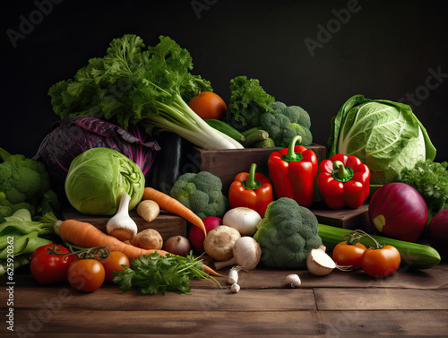 fresh vegetables on the table vegetables and fruits variety of vegetables
