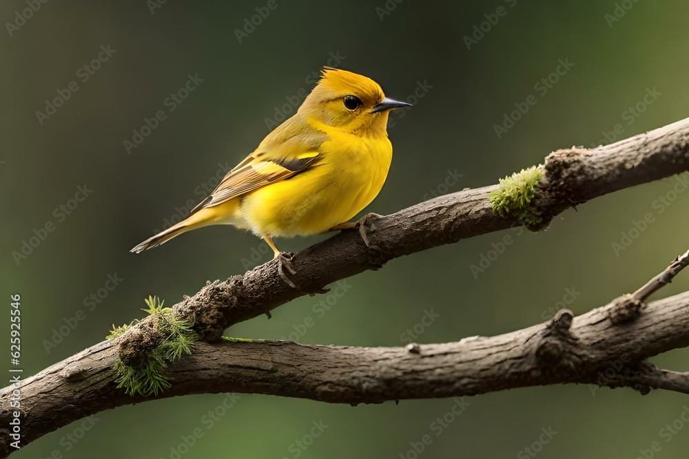yellow wagtail on a branch yellow wagtail on a branch