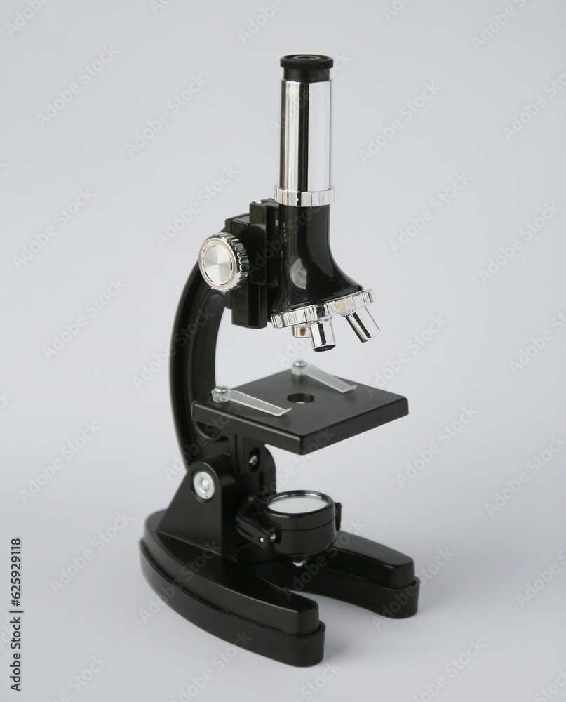 microscope on a white background microscope on a white background