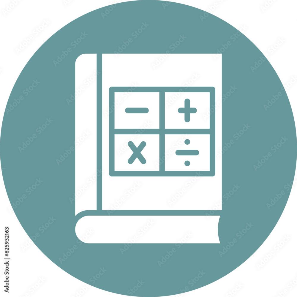 Vector Design Algebra Book Icon Style Vector Design Algebra Book Icon Style