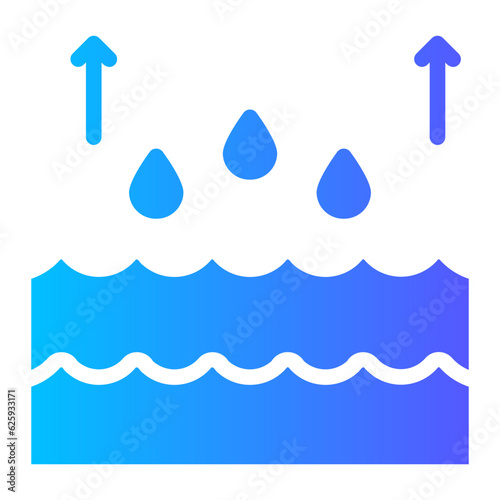 vaporization gradient icon