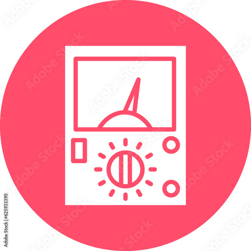 Vector Design Ammeter Icon Style
