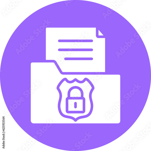 Vector Design Confidential Icon Style