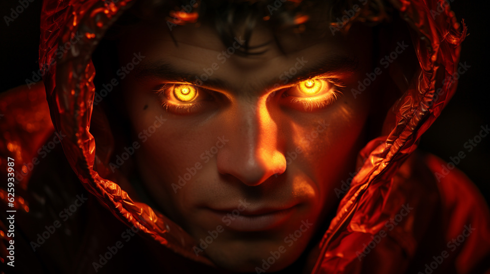 Fototapeta premium Generative AI, Infernal Embrace