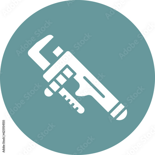 Vector Design Pipe Wrench Icon Style