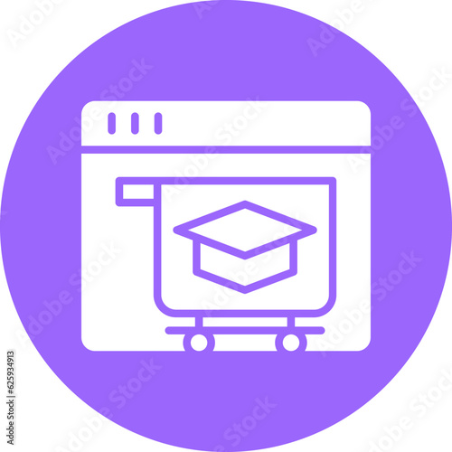 Vector Design Online Courses Icon Style