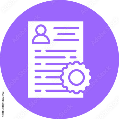 Vector Design Applicants Management Icon Style