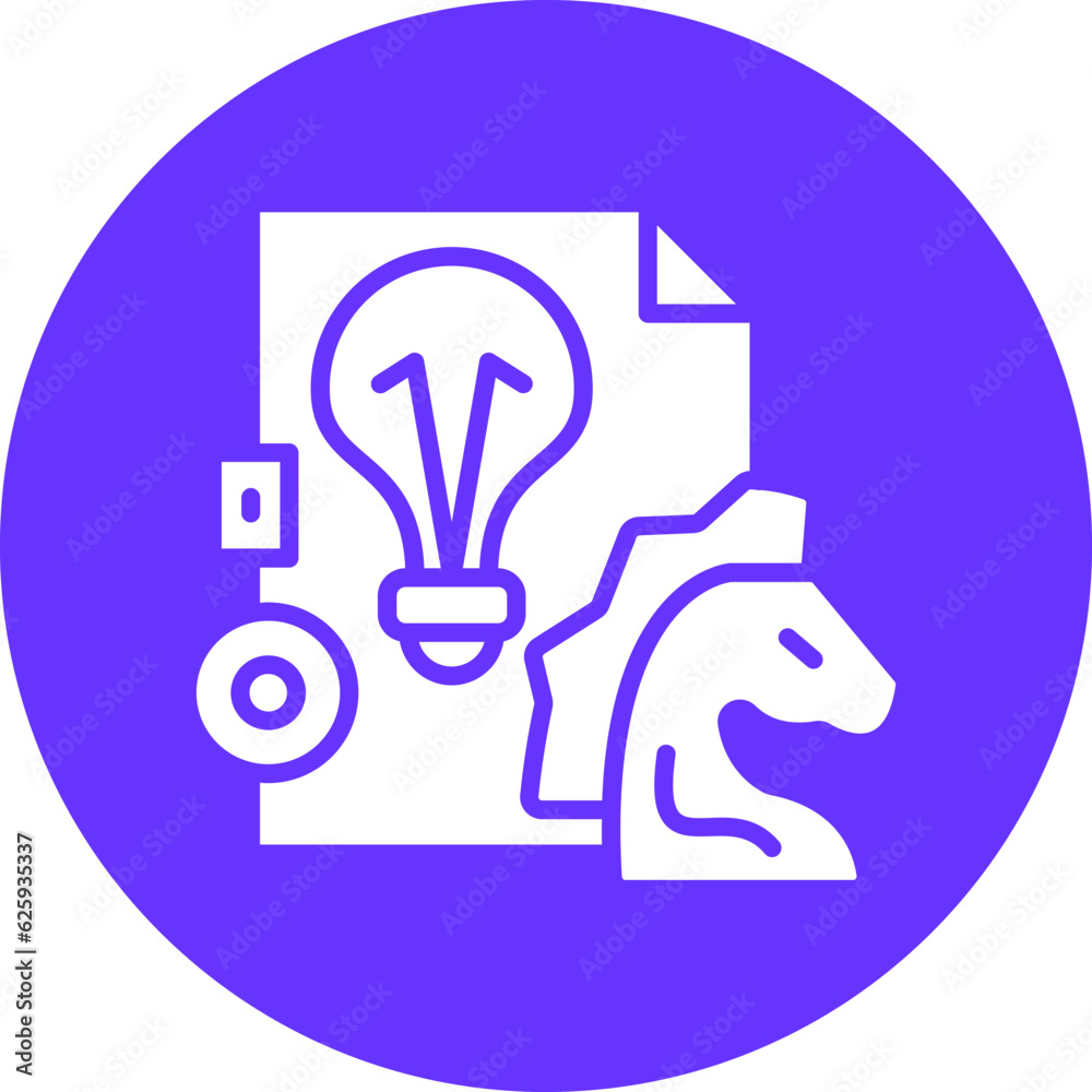 Vector Design Brand Strategy Icon Style Vector Design Brand Strategy Icon Style