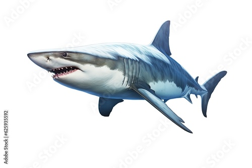 Shark on the white background  isolated