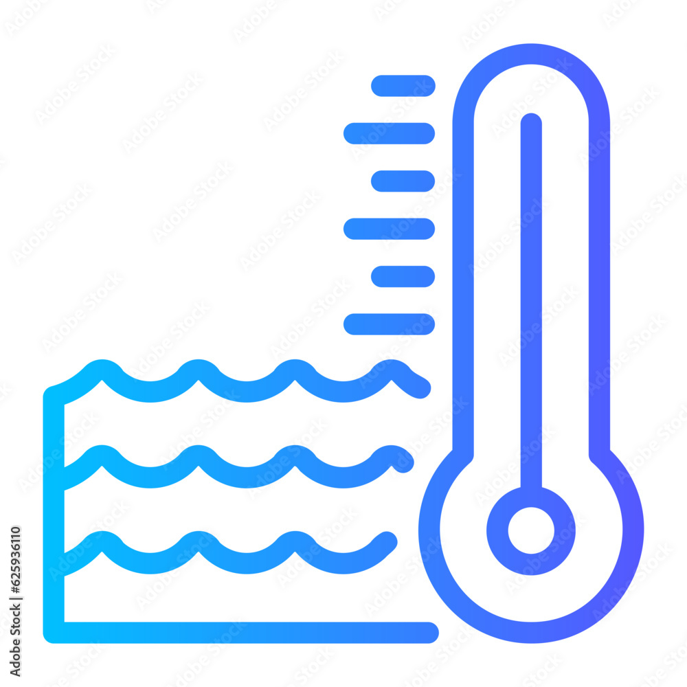 water temperature gradient icon water temperature gradient icon