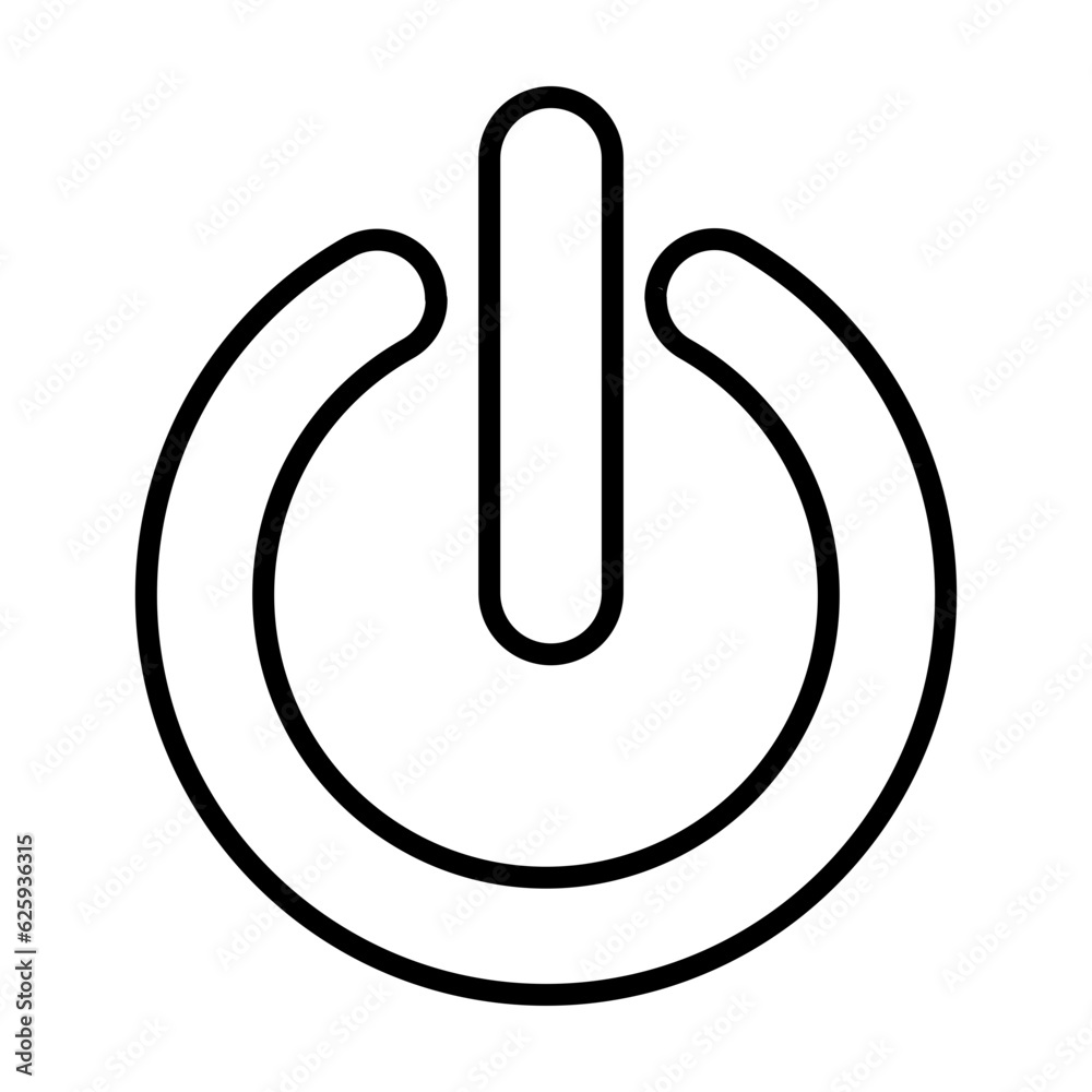 power Icon Vector Logo Design Template power Icon Vector Logo Design Template