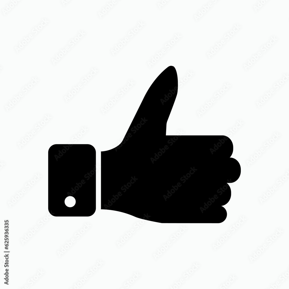 Thumb Icon. Good, Like Symbol - Vector, Sign for Design, Presentation, Website or Application Element. Thumb Icon. Good, Like Symbol - Vector, Sign for Design, Presentation, Website or Application Element.