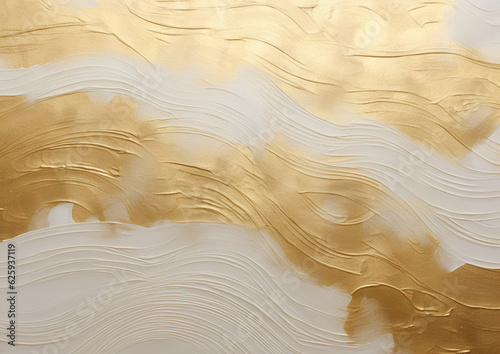 レトロな金色と白色の高級感のある和風模様背景アート