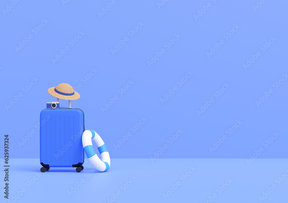 Obraz premium 3DCG｜夏休みの旅行