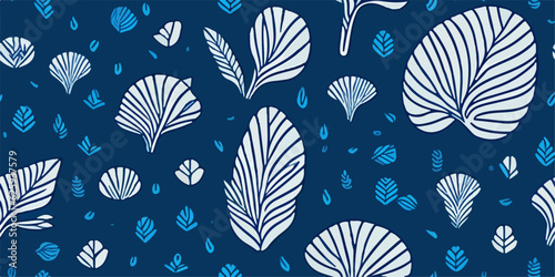 Maritime Melodies, Vector Shell Pattern Collection
