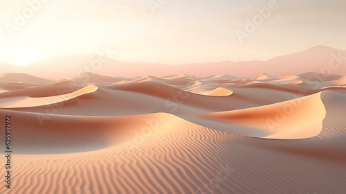 a desert landscape with sand dunes © KWY