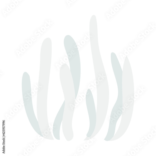 シロソウメンタケ。フラットなベクターイラスト。
Fairy fingers (white worm coral, white spindles). Flat designed vector illustration.