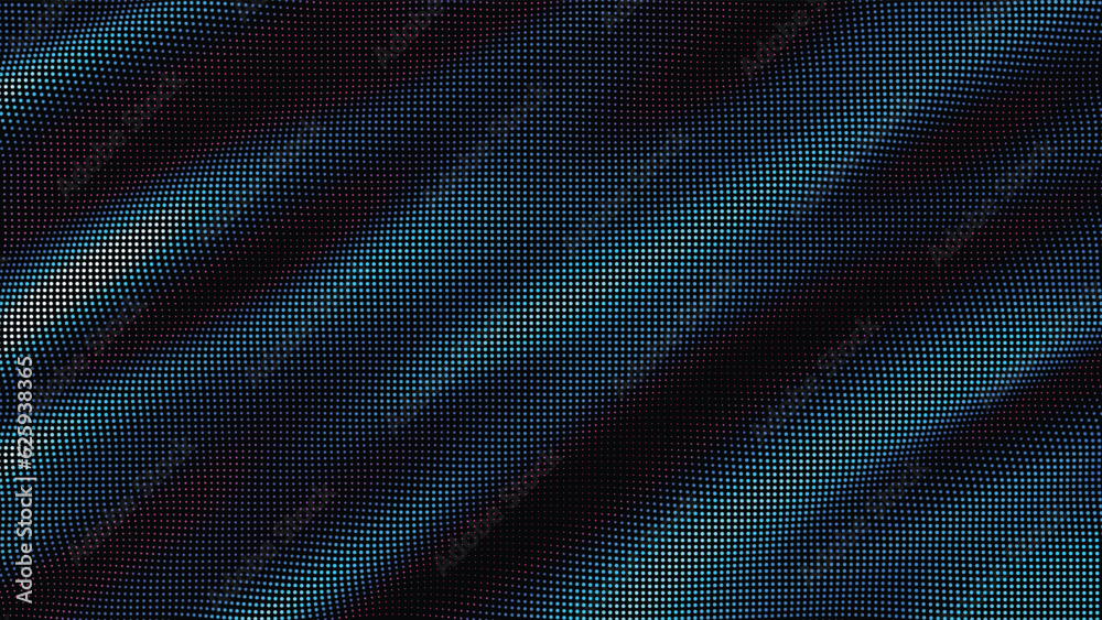 waves of colorful points. Digital data splash of point array. Futuristic smooth glitch UI element waves of colorful points. Digital data splash of point array. Futuristic smooth glitch UI element