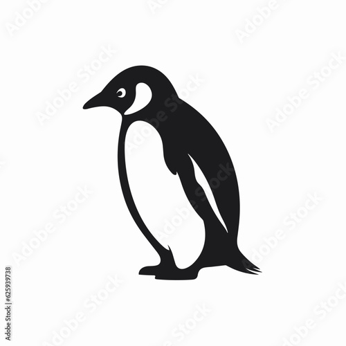 Penguin logo  penguin icon  penguin head  vector