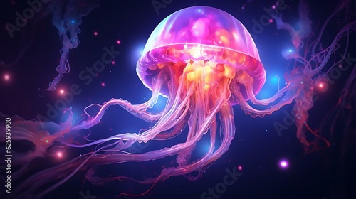 a jellyfish in the water photo