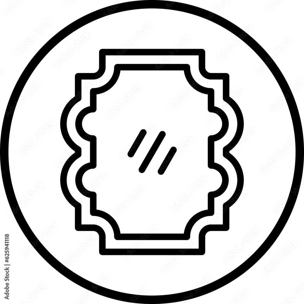 Vector Design Mirror Icon Style Vector Design Mirror Icon Style