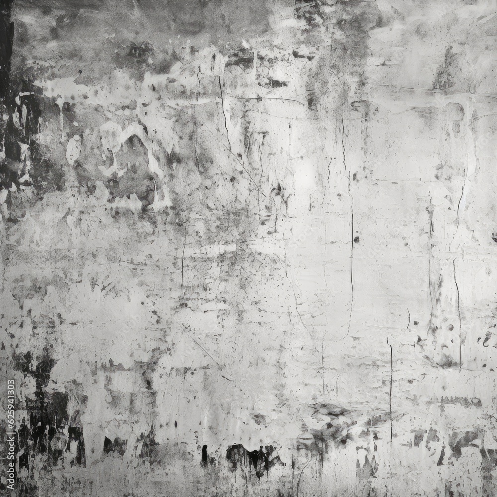 Grunge Texture: Grey Black and White Wall Plaster

