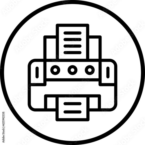Vector Design Engineering Printer Icon Style