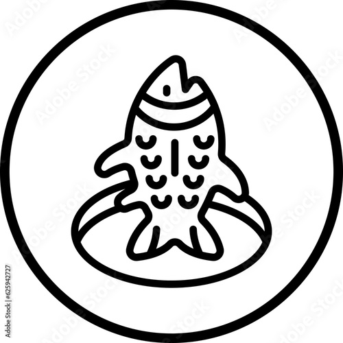 Vector Design Ice Fishing Icon Style