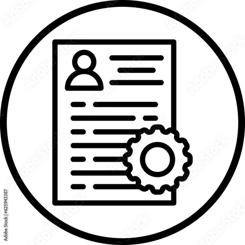 Vector Design Applicants Management Icon Style