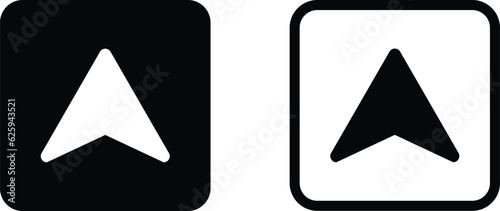 open here icon set  vector in two styles isolated on white background. 