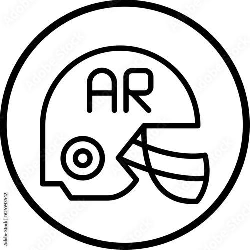 Vector Design Ar Helmet Icon Style