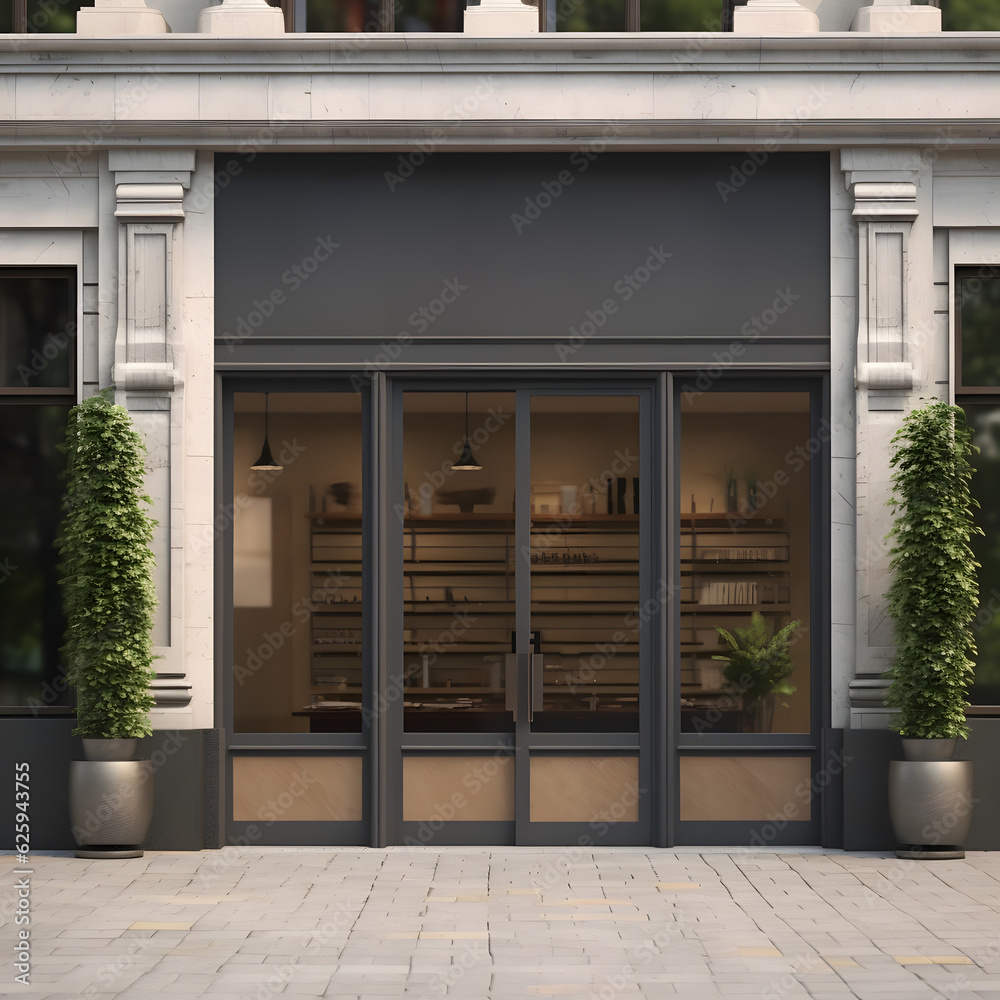 Fototapeta premium logo mockup office wall mockup company 3d store background