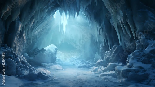Fotografia a large ice cave