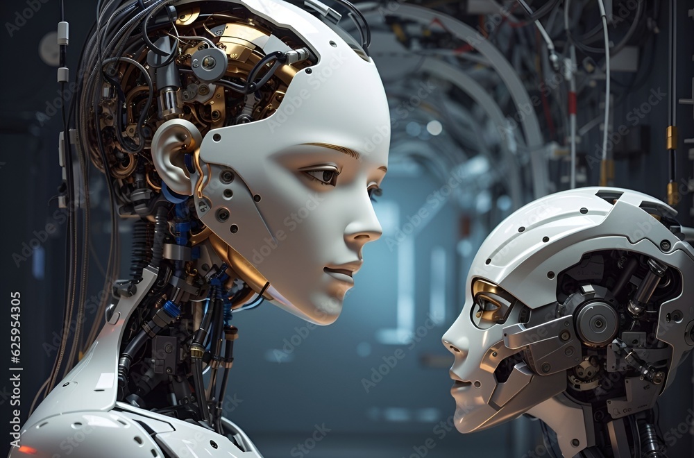 Fototapeta premium Future Ai Technology.