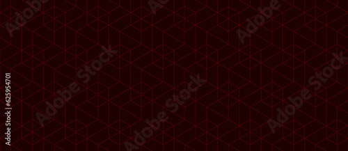 Wallpaper Mural Vector seamless cubic hexagon pattern. Abstract geometric low poly background. Stylish grid texture. Torontodigital.ca