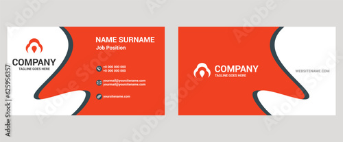 Creative Business Card background Template Design.