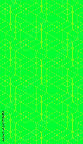 Vector seamless cubic hexagon pattern. Abstract geometric low poly background. Stylish grid texture.