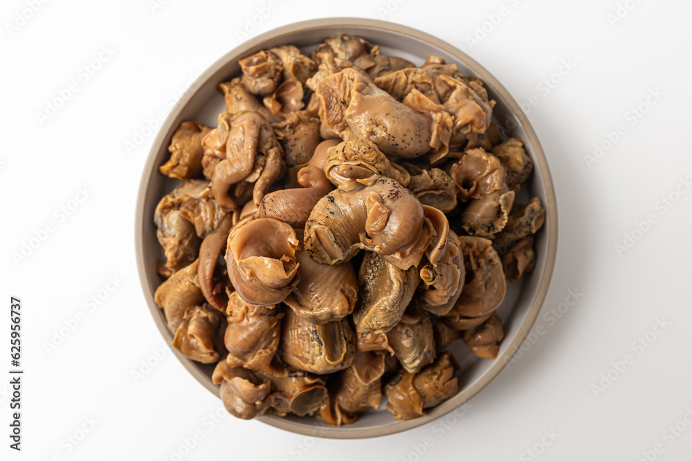 Whelk on a white background Whelk on a white background
