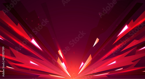 Dynamic Background With Red Falling And Hitting Arrow Objects