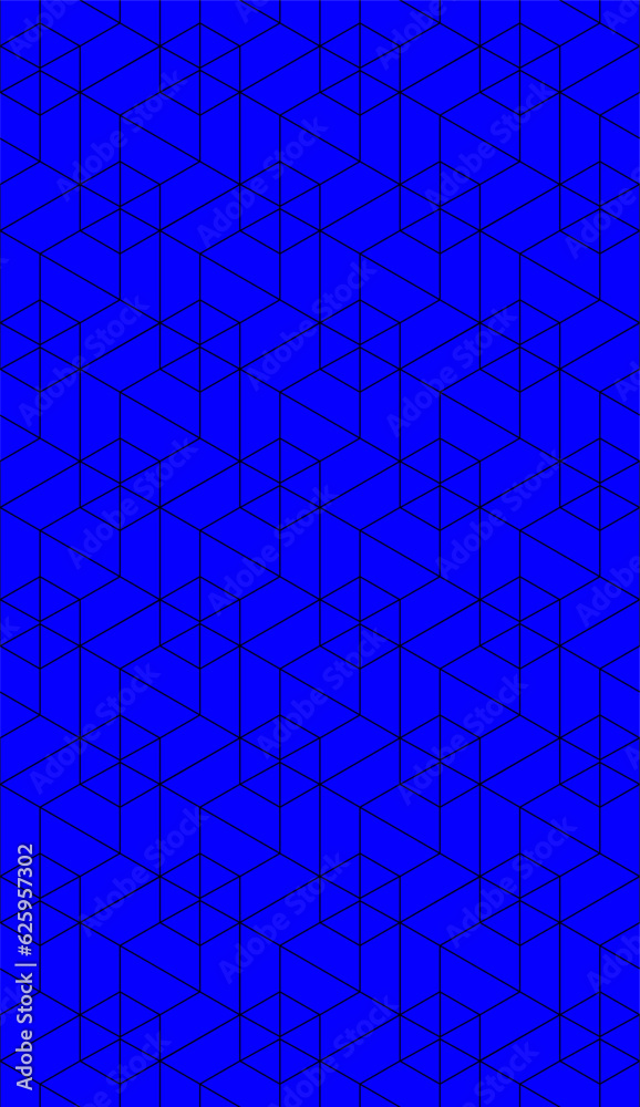 Fototapeta premium Vector seamless cubic hexagon pattern. Abstract geometric low poly background. Stylish grid texture.