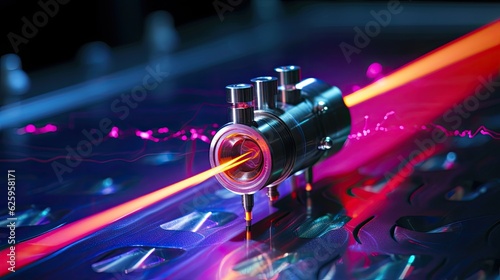 laser diode integrated into a circuit board. photo