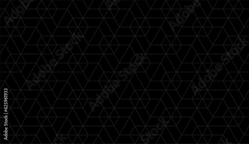 Vector seamless cubic hexagon pattern. Abstract geometric low poly background. Stylish grid texture.