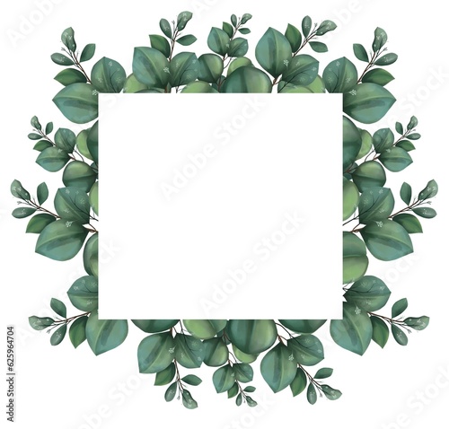 Eucalyptus frame elements design square