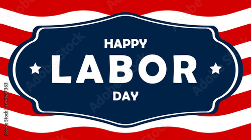 HAPPY LABOUR DAY CELEBRATION BANNER. Vector