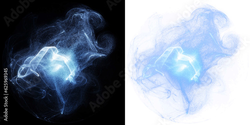 Magic blue smoke, isolated PNG for overlay. magic blue smoke overlay, mystical smoke effect, abstract energy swirl visuals, magic smoke design elements, magic energy effect visuals, magic energy swirl