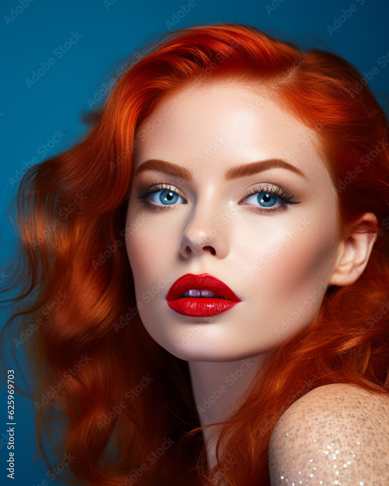 Portrait of a beautiful woman with a fancy glitter color makeup Portrait of a beautiful woman with a fancy glitter color makeup