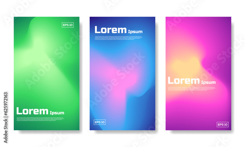 Set of modern editable background colors. Suitable for social media posts and banner  flayer  poster templates. Vector illustration.