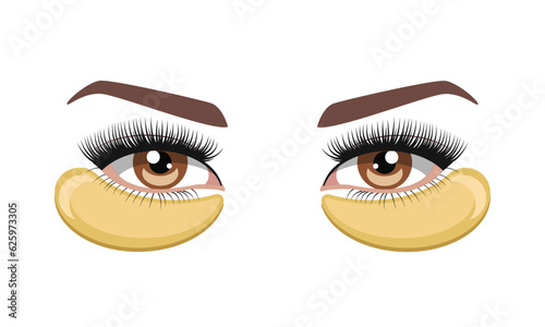 Eye patches, vector illustration high detail