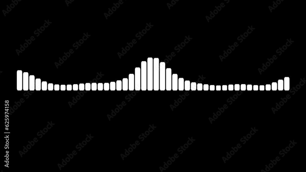 4K 3d Audio wave or frequency sound wave equalizer technology. audio recorders. technology circle. emphasize simplicity background. artificial intelligence, waveform equalizer visualization audio wave