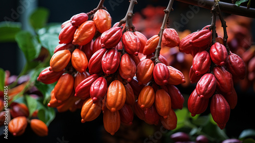 Kakaobohnen Nahaufnahme